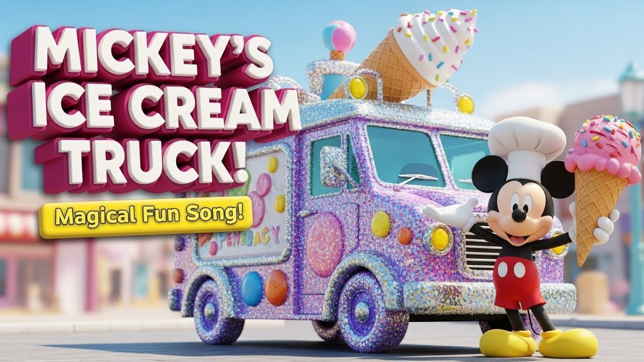 Mickey Mouse & The GIANT Ice Cream Truck! 🍦🚚 | Fun Kids Song (3D Cartoon)