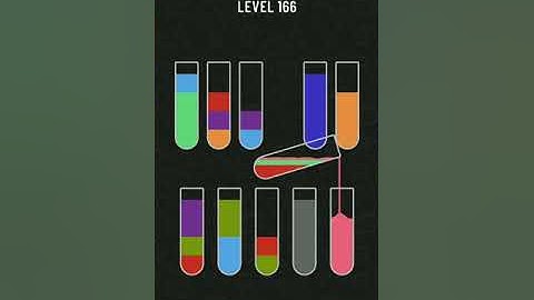 Water Sort Puzzle Level 166 - Real Time Step by Step Solution #watersortpuzzlelevel166