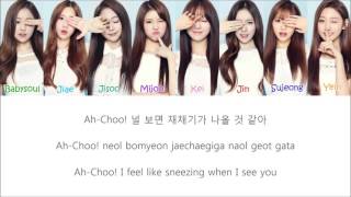Miniatura de vídeo de "Lovelyz (러블리즈) Ah-Choo Lyrics"