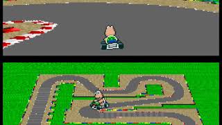 higher resolution mode 7 bsnes test | Super Mario Kart
