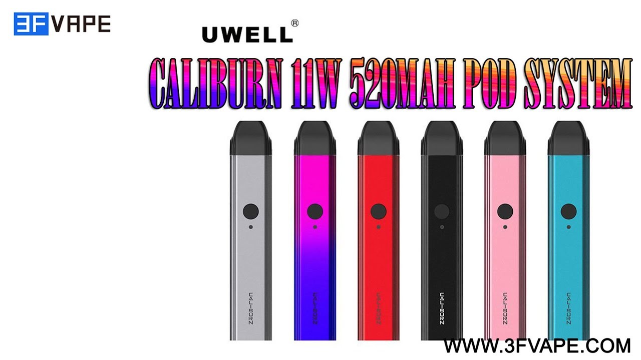 Buy Authentic Uwell Caliburn 11W Purple 520mAh Pod System Kit