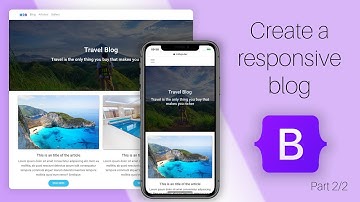 Advanced Blog Page with Bootstrap 5 & Material Design 2.0 (MDB 5 tutorial) Part 2/2
