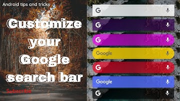 Google search bar CUSTOMISATION | Customize your Google search bar 🔥