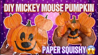 DIY MICKEY MOUSE PUMPKIN PAPER SQUISHY!- flowaween ep.1