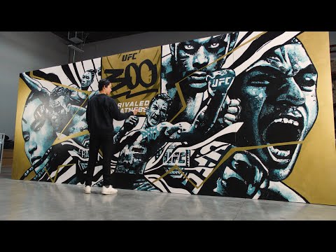 Creating a UFC 300 Mural with Artist Gian Galang