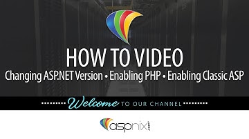 How To Change ASP.NET Version, Enable PHP, Classic ASP in Control Panel