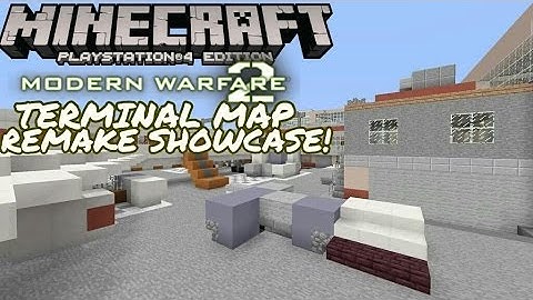 Minecraft PS4/PS3 MW2 Terminal Map Remake Showcase!
