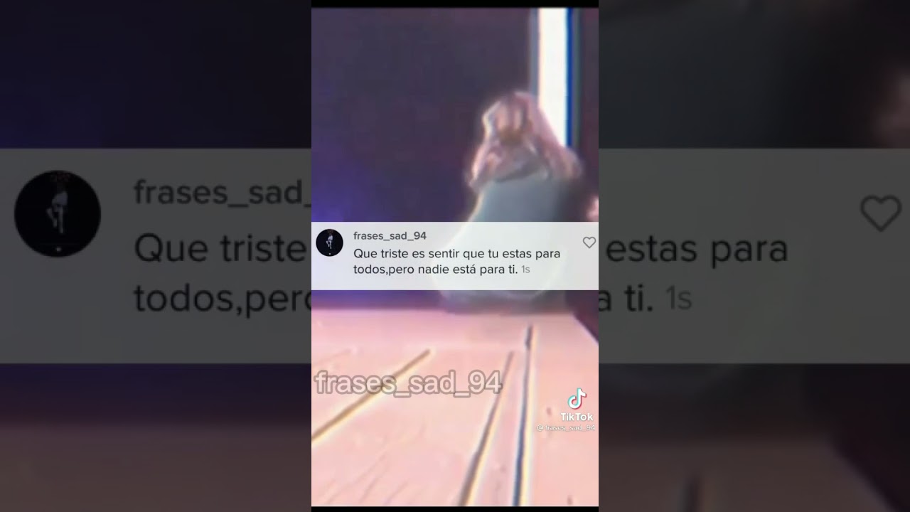 Frases Sad de tik Tok 🖤 YouTube
