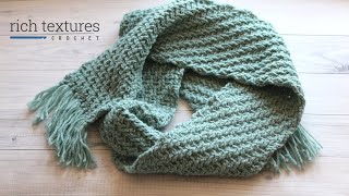 Mountain Ridge Scarf Crochet Pattern screenshot 4