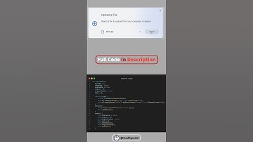 File Uploading || How to create a file/image/pdf uploading system using html css and js #shorts