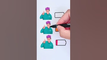 What is your battery level? Squid Game 2 #shorts #squidgame #thanos #art #youtubeshorts #gihun