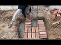 How to Construction / Gate column construction from brick and concrete