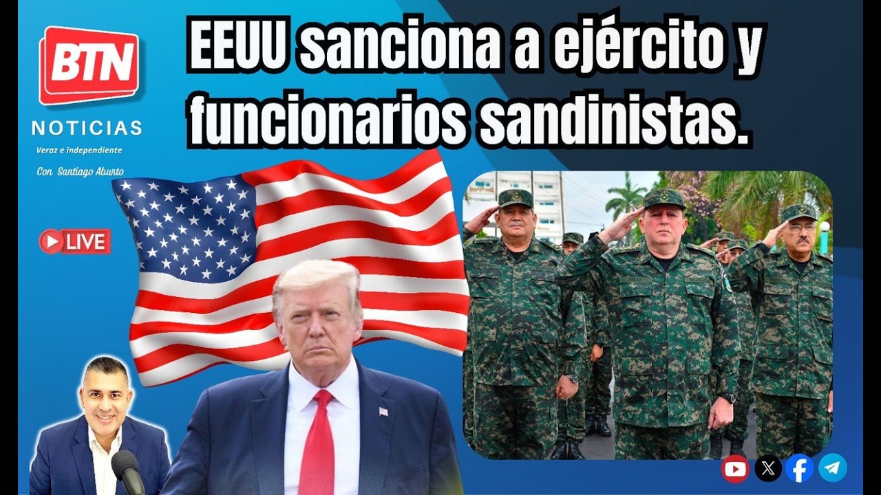 En Vivo: EEUU sanciona a ejército y funcionarios sandinistas. 26 de Febrero 2026.