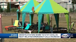 Granite Staters work to stay cool as heat-related emergency calls increase