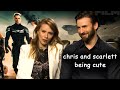 chris and scarlett being cute