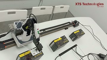 Magician with Suction End Tool and Linear Rail