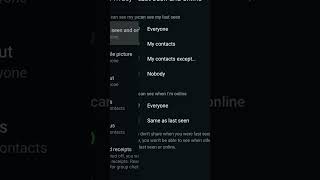 how to hide last seen on Whatsapp #whatsapp #tricks #trending #viral #youtubeshorts