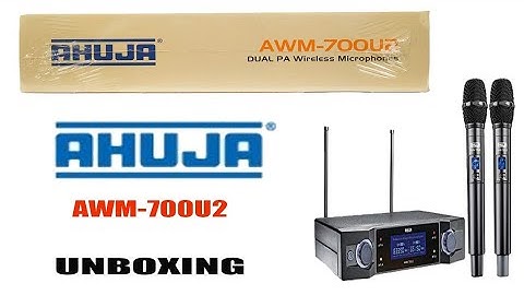 Ahuja AWM-700U2 Microphone Unboxing