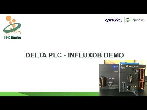 OPC Router - Delta (AX-324N) PLC - InfluxDB