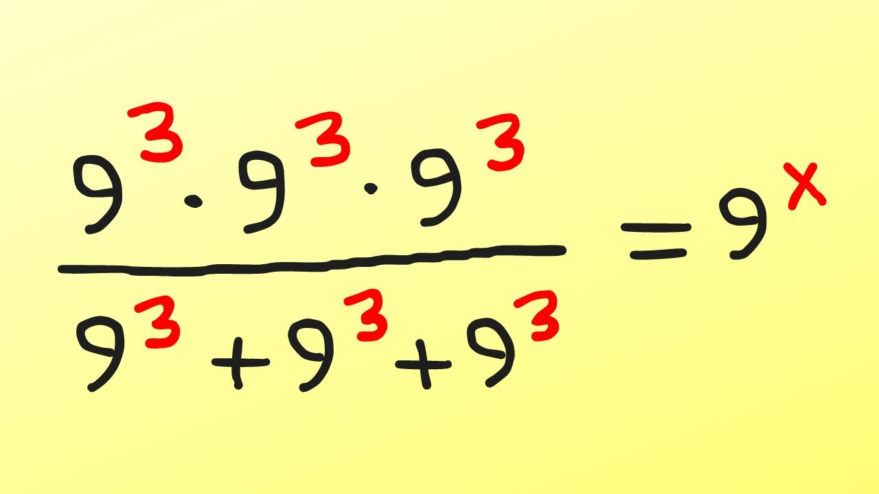 A Nice Algebra Math Simplification | X = ? - YouTube