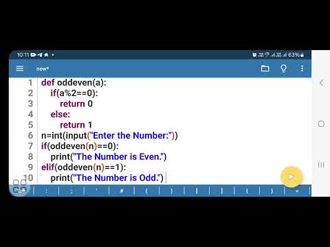 Python Program - ODD or Even