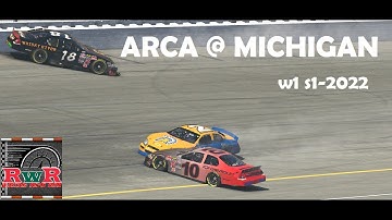 Wreck Avoidance Skills put to the test! iRacing ARCA at Michigan w1 S1-2022