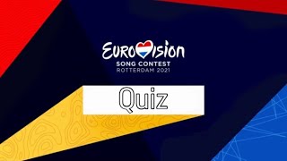 Eurovision 2021 Quiz (Difficult!)