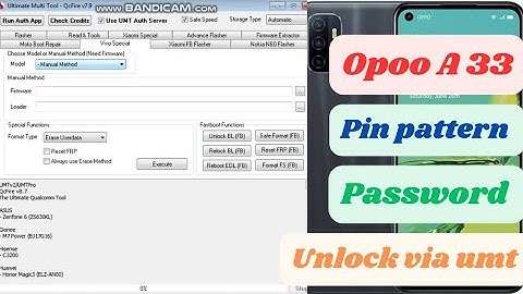 Oppo A33 cph2137 password unlock  UMT॥ opoo a33 screen lock remove UMT tool