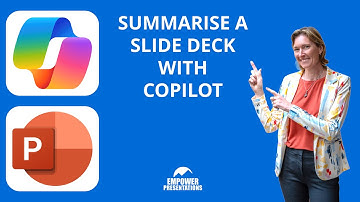 How to Summarise a Presentation with Copilot in PowerPoint
