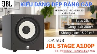 Đập hộp Loa Sub JBL A100P Mỹ, bass mạnh mẽ, trầm ấm, sâu lắng cho karaoke, nghe nhạc, xem phim