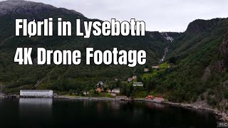 Flørli in Lysefjorden, Norwegian Fjord - 4K Drone Footage