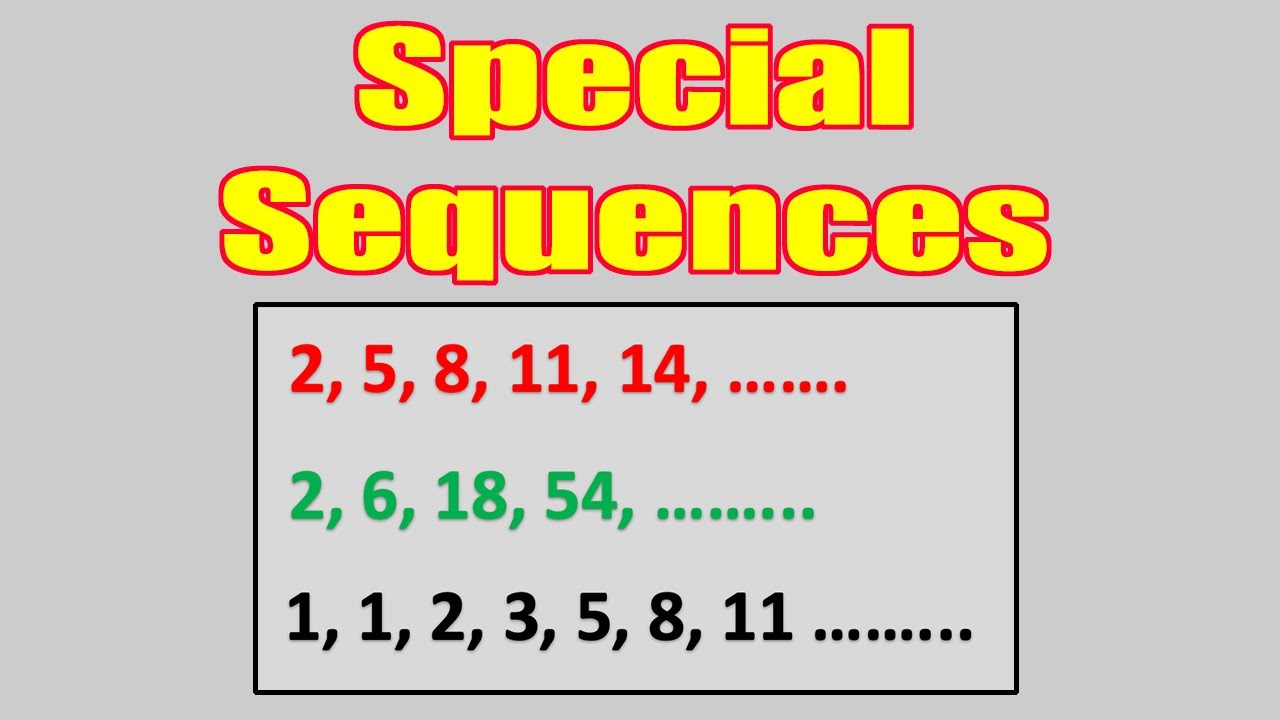 Learn about different types of sequences arithmeticsequence 