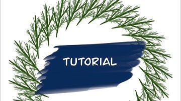 Create Christmas Tree Branch Brush in Procreate Ipad l step by step guide