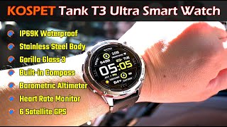 Rugged & Affordable Smart Watch | KOSPET TANK T3 ULTRA