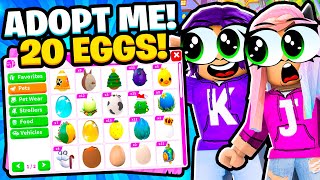 We hatched 20 different eggs on Adopt Me! | Roblox