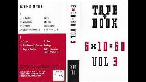 Various - 6x10=60 Vol. 3 - Cassette (Korm Plastics D 2022)
