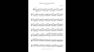 Miniature for Classical Violin Op. 2, no. 1 - SHEET MUSIC
