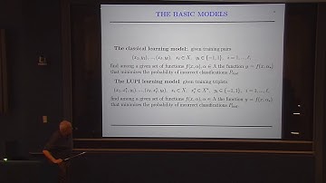 Vladimir Vapnik - Learning With a Nontrivial Teacher (March 12, 2014)