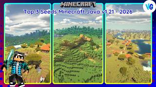 🚀 Top 3 Seeds Minecraft Java 1.21 – 2026 🌎🔥 Desa Epic & Biome Keren!