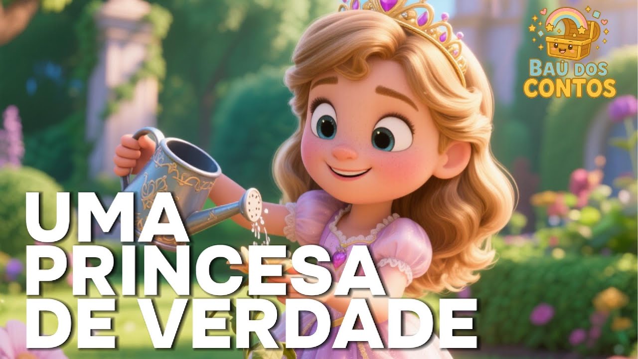 👑🌸 A Princesa que Aprendeu a Ouvir o Coração | História Infantil – Baú dos Contos