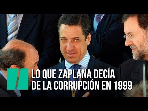 Zaplana: "La corrupción ya no preocupa porque ha desaparecido"