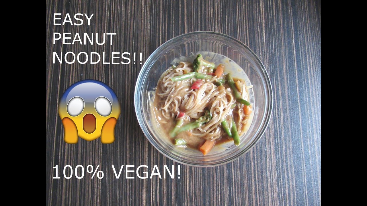 Easy Vegan Peanut Sauce Noodles YouTube