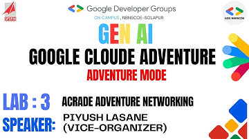 Arcade Adventure Networking | Level 3: Google Cloud Adventures