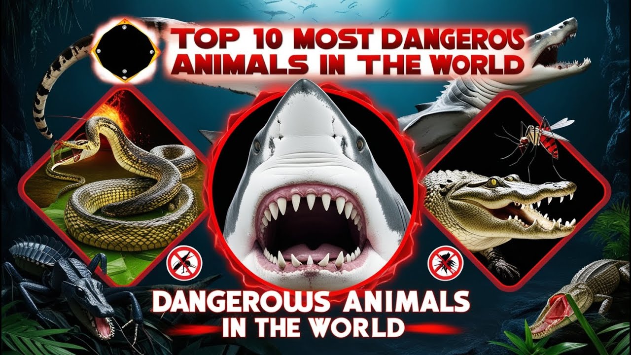 Top 10 Deadliest Animals You Should Fear!
