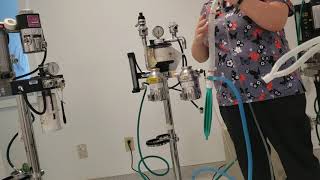 Anesthesia Machine: Nonrebreather hookup & leak test
