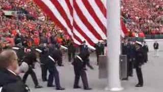 National Anthem And Flyover Ohio Stadium