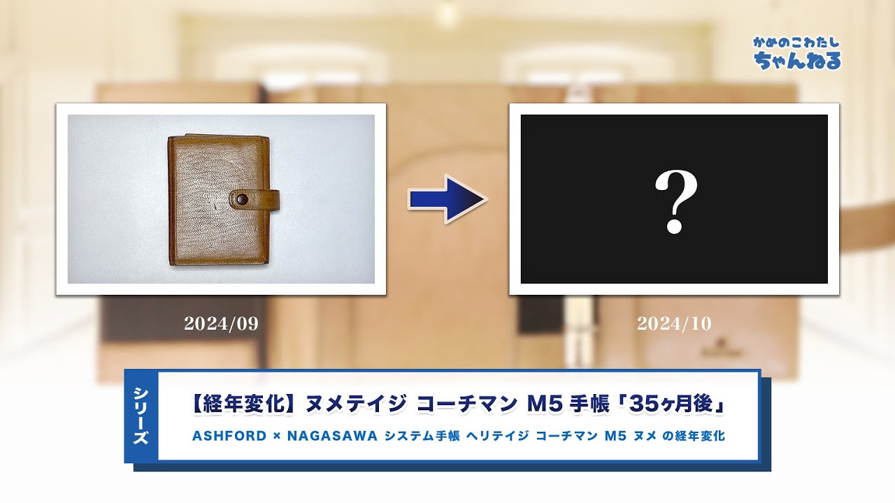 シリーズ】ヌメテイジの経年変化 35ヶ月後 | ASHFORD × NAGASAWA 