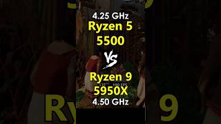 Ryzen 5 5500 vs Ryzen 9 5950X Test in Games