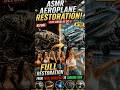 ASMR Aeroplane Restoration Vintage DC-3 Rebuild from Rust to New