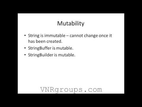 Java Tutorial   String, StringBuffer and StringBuilder1